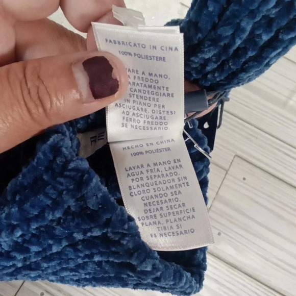 Rebecca minkoff chenille arm warmer cobalt blue - Picture 5 of 6